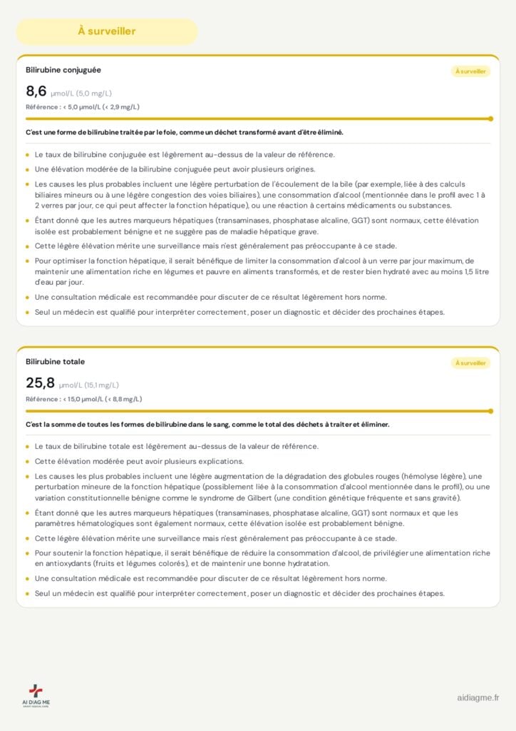 Exemple de rapport d'interprétation AI DiagMe, page 7