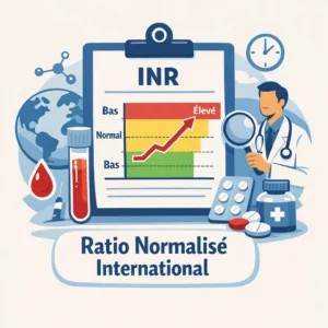 INR calculé à partir du temps de prothrombine pour surveiller un traitement anticoagulant