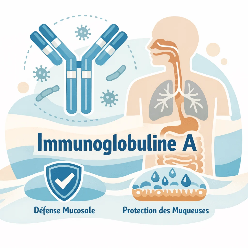 Dosage de l'immunoglobuline A sur une prise de sang, avec la sérologie cœliaque associée sur la même ordonnance