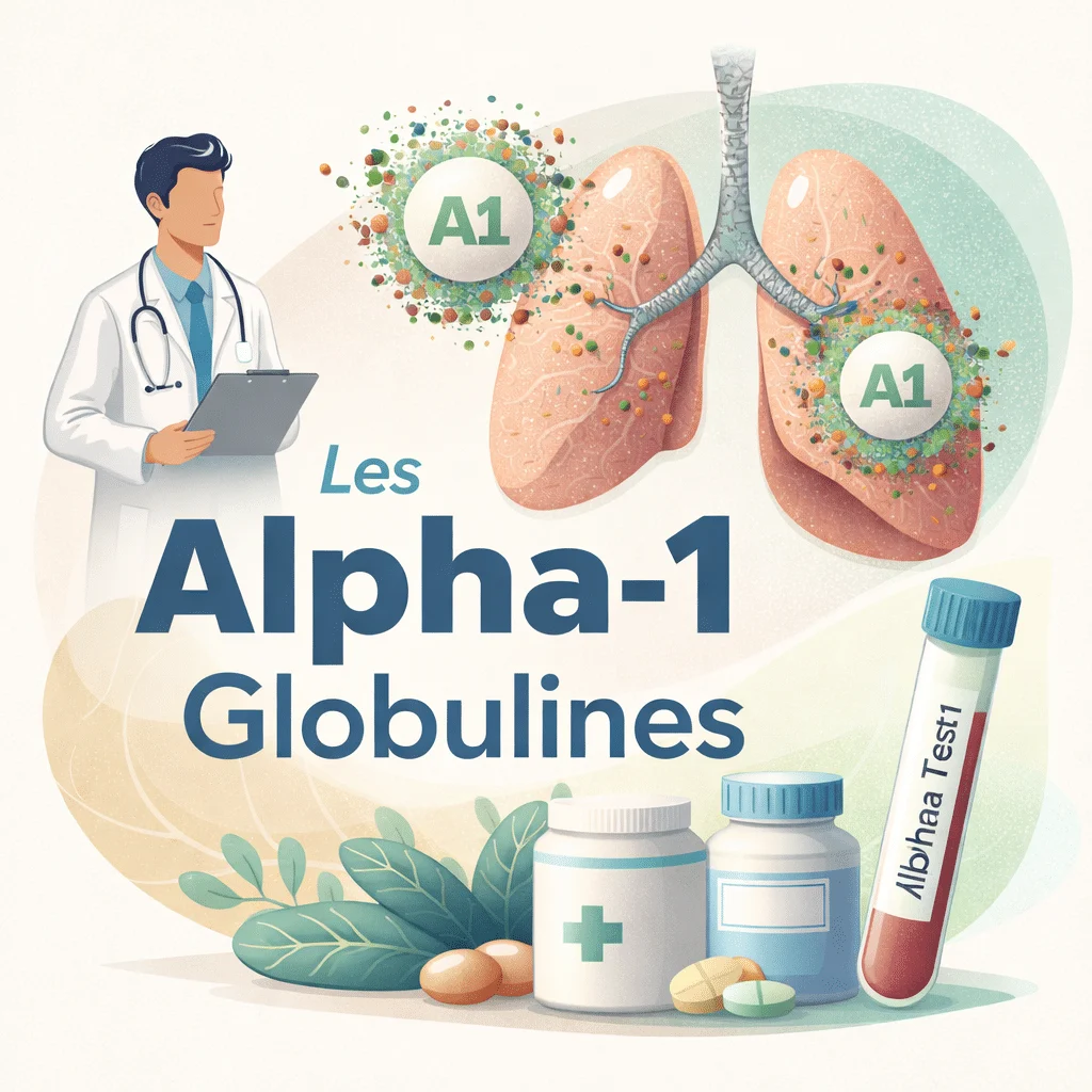 Alpha-1 globulines élevées ou basses, marqueur sanguin de l'inflammation