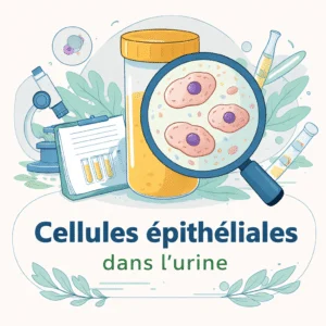 Cellules épithéliales observées dans l'analyse d'urine et interprétation de leur présence