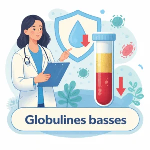 Globulines basses dans le sang avec leurs causes, symptômes et risques