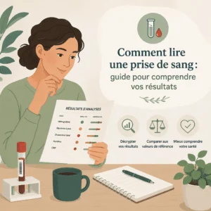 Lecture d'une prise de sang avec un compte rendu d'analyses pour comprendre ses résultats