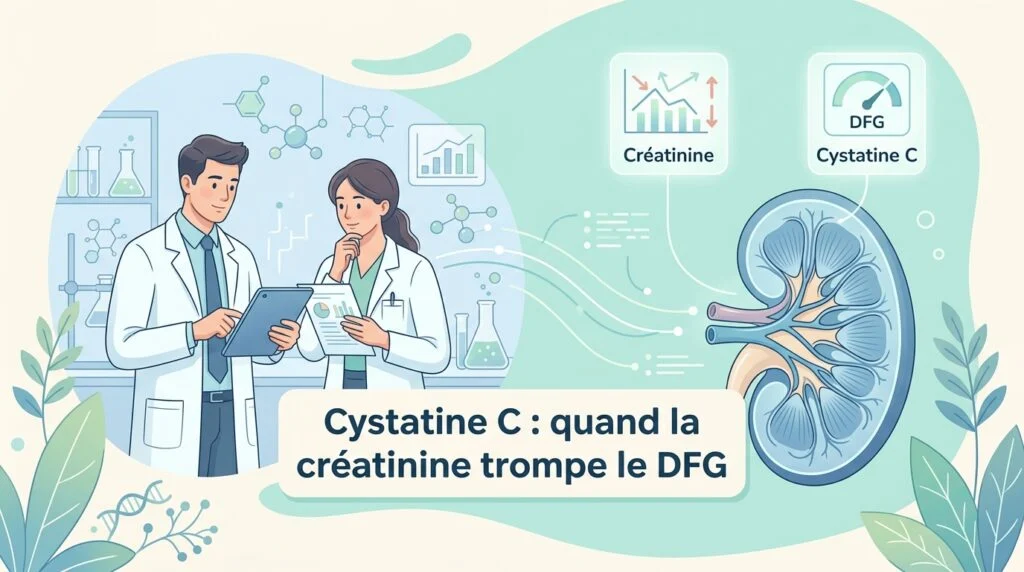 Cystatine C et créatinine pour estimer le DFG quand la fonte musculaire fausse la fonction rénale