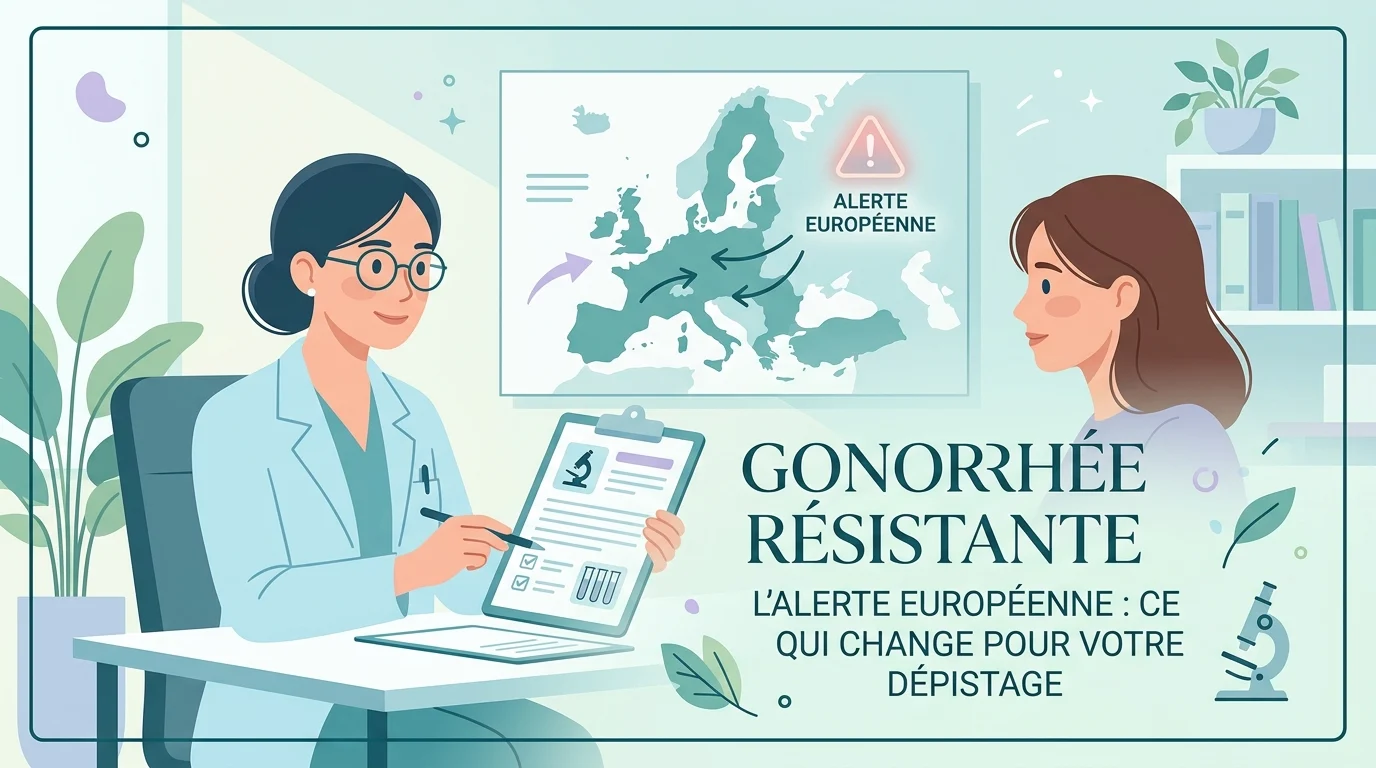 Gonorrhée résistante : prélèvement analysé au laboratoire pour culture et antibiogramme