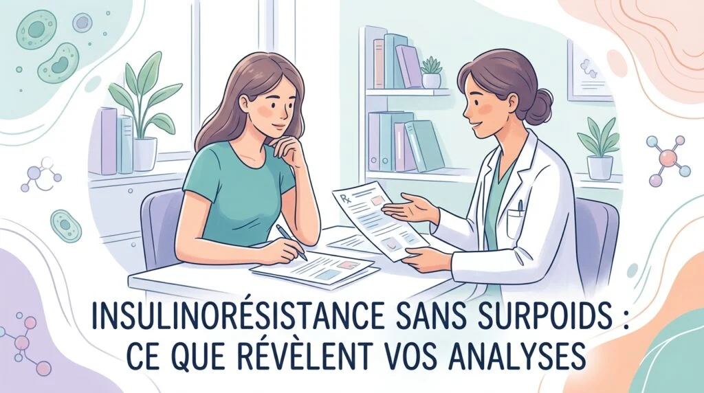 Prise de sang à jeun pour dépister une insulinorésistance sans surpoids chez un adulte de poids normal