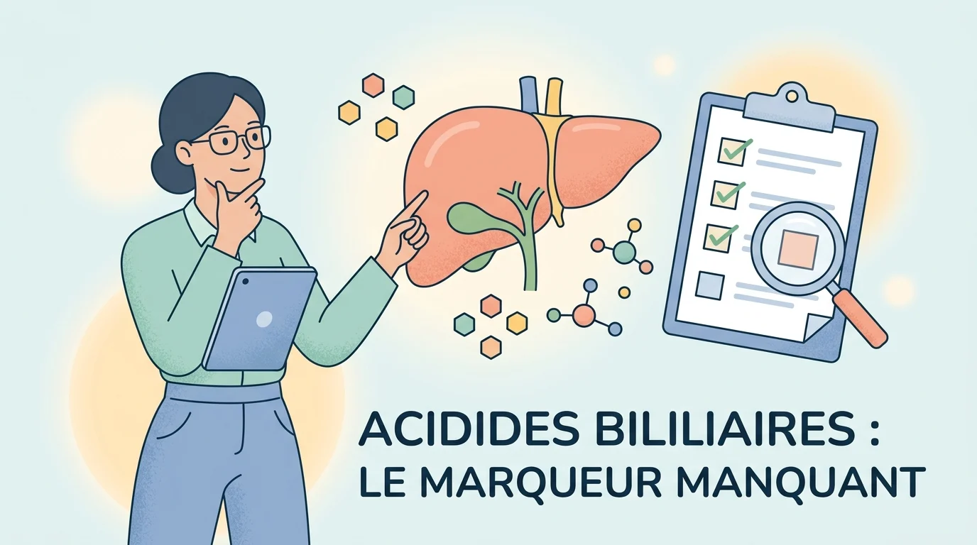 Acides biliaires : le marqueur hépatique précoce absent du bilan sanguin standard de laboratoire