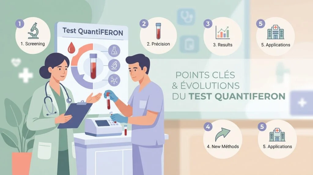 Tube de prélèvement sanguin manipulé au laboratoire pour un test QuantiFERON de dépistage de la tuberculose