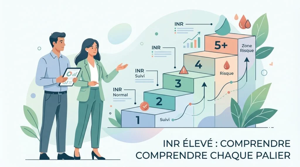 INR élevé : ce que votre chiffre veut dire, palier par palier