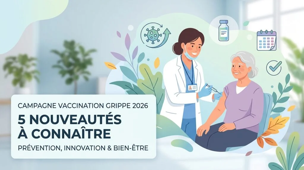 Campagne vaccination grippe 2026 : un pharmacien prépare un vaccin pour une personne âgée