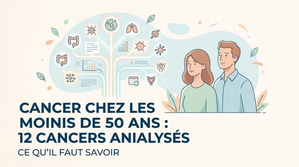 Médecin expliquant à un jeune adulte des résultats de prise de sang à propos du cancer chez les moins de 50 ans