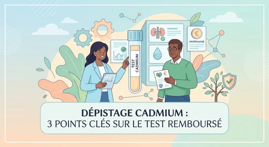 Dépistage du cadmium : 3 points clés sur le test remboursé