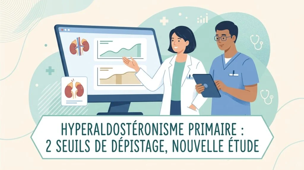 Hyperaldostéronisme primaire : 2 seuils de dépistage, nouvelle étude