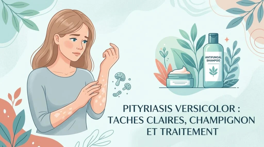 Pityriasis versicolor : taches claires, champignon et traitement