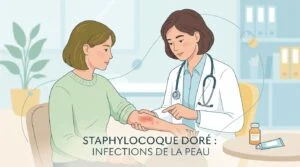 Staphylocoque doré : infections de la peau, symptômes et traitement