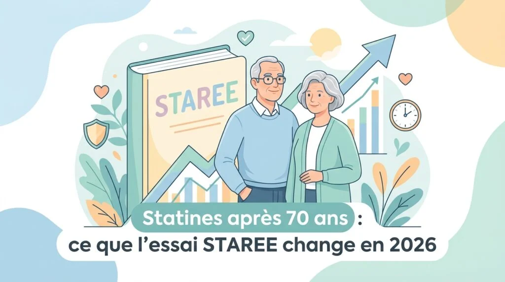 Senior discutant des statines après 70 ans avec son médecin, bilan sanguin posé sur la table