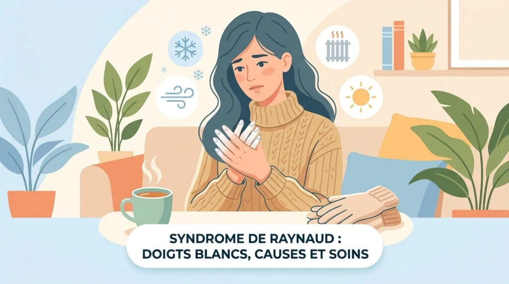 Syndrome de Raynaud : doigts blancs au froid, causes, examens et soins
