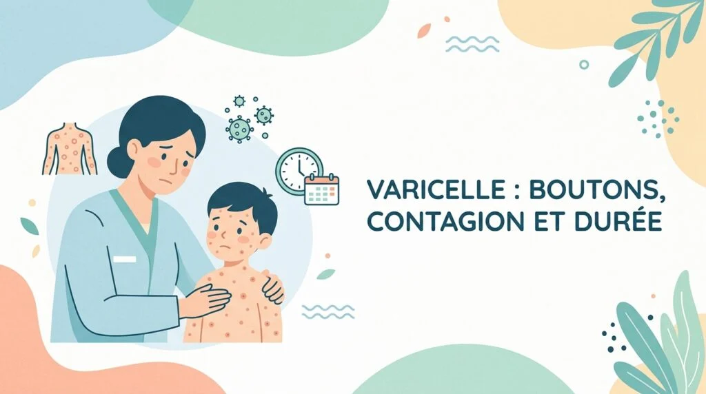 Enfant atteint de varicelle avec des boutons sur le ventre examiné par un médecin