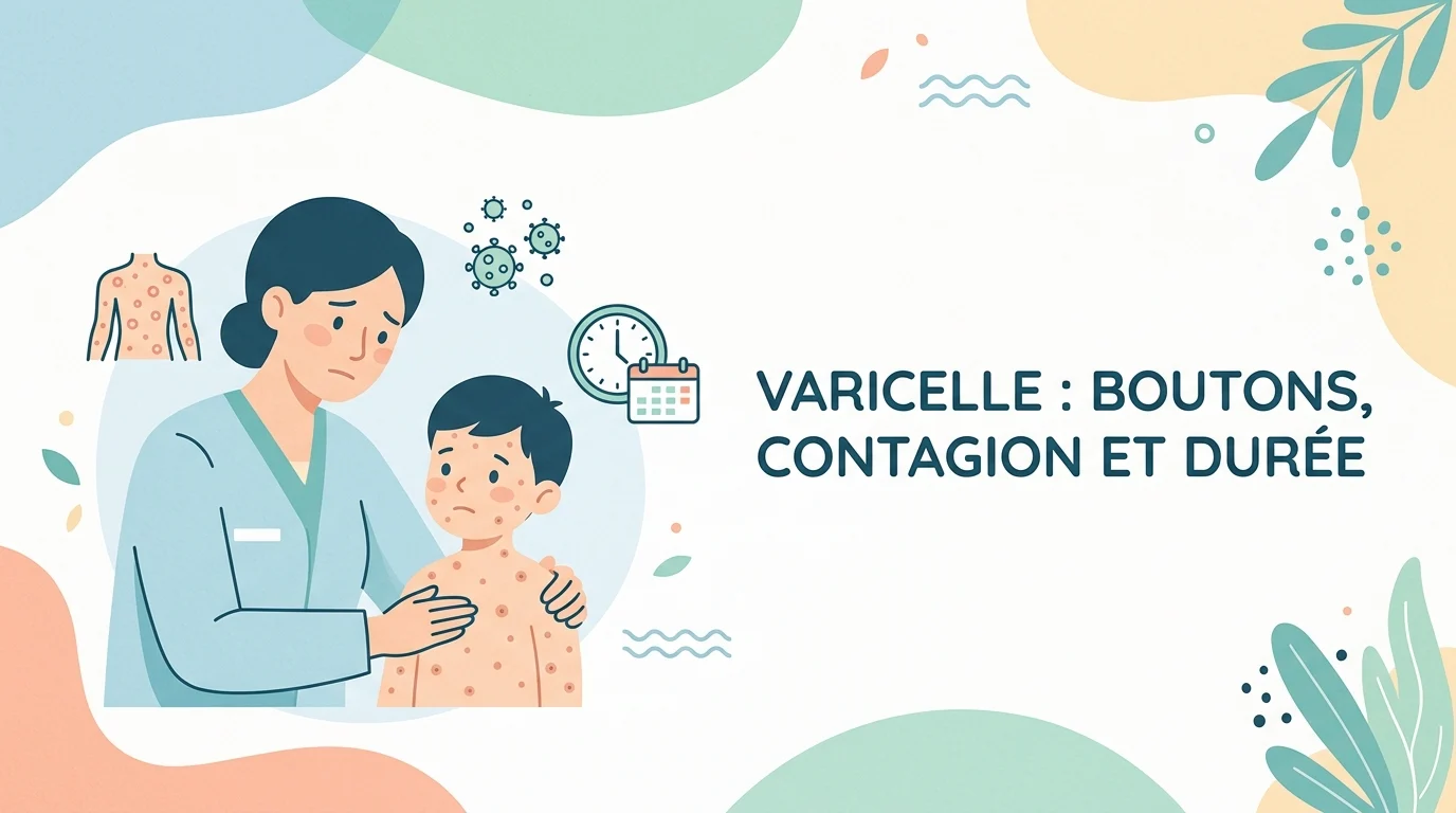 Enfant atteint de varicelle avec des boutons sur le ventre examiné par un médecin