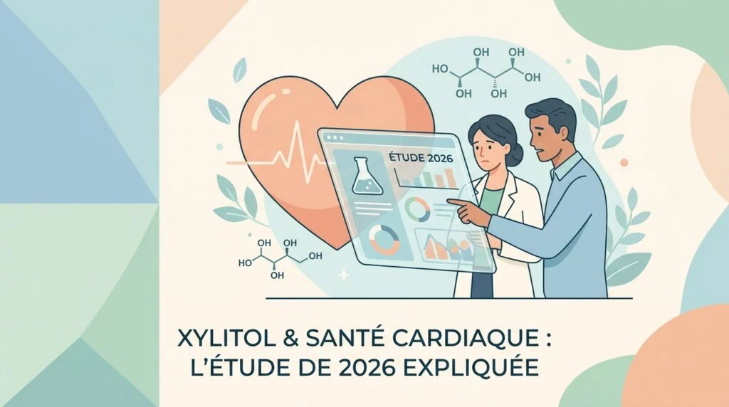 Chewing-gums sans sucre et cœur stylisé : xylitol danger pour la santé cardiovasculaire