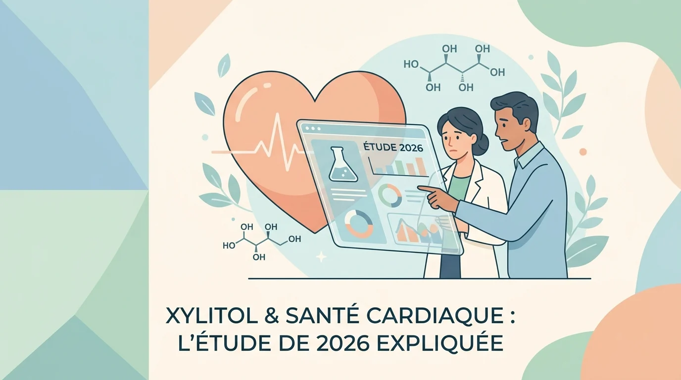 Chewing-gums sans sucre et cœur stylisé : xylitol danger pour la santé cardiovasculaire